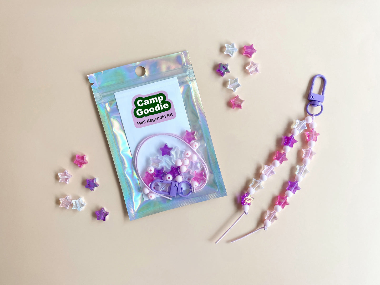 DIY Mini Keychain Kit – Cloud Candy Pink